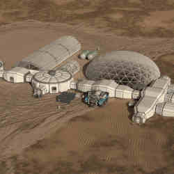 A potential Mars habitat.