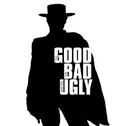 silhouette poster image of 'The Good, the Bad, and the Ugly'
