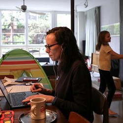 Naomi Hassebroek working from home