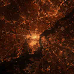 Satellite image of Philadelphia. 