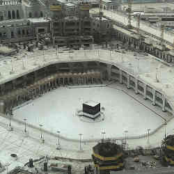 The Grand Mosque in the holy city of Mecca, Saudi Arabia