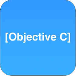 The Objective-C logo. 