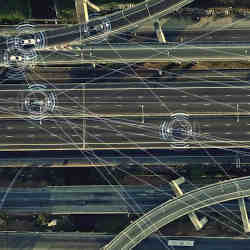 The software tracks other vehicles, with an eye toward avoiding accidents. 