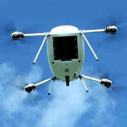The Manna drones can carry up to about 9 lbs. 