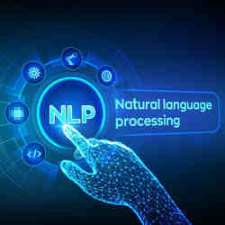 A representation of natural language processing. 