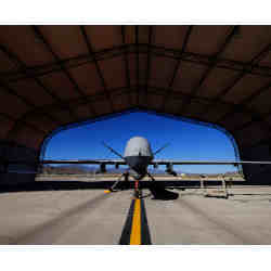 A Reaper drone at Creech Air Force Base in Nevada.