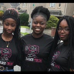 Memory Haven app developers Rachael Akano, Margarent Akano, and Joy Njekwe