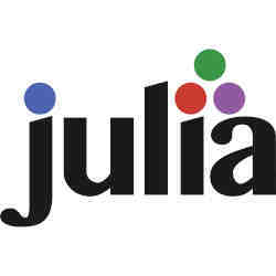 A Julia language logo. 