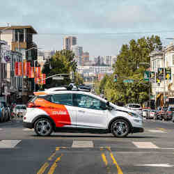 A self-driving Cruise on a San Francisco Street