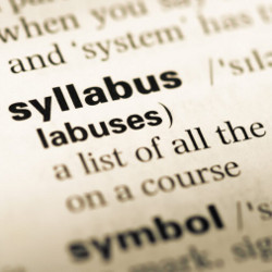 the word 'syllabus' in dictionary