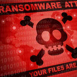 A ransomware warning.