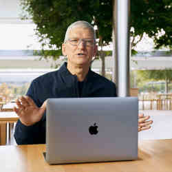 Tim Cook made the announcement at Apple headquarters in Cupertino, CA, on Tuesday.