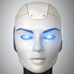 face of humanoid robot