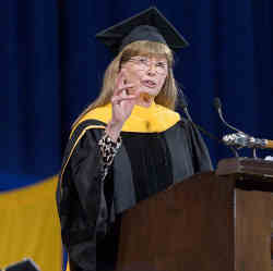 Lynn Conway received an honorary doctorate and delivered the Winter 2018 commencement address at the University of Michigan, Ann Arbor.