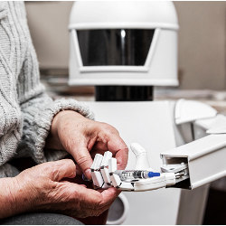 robotic caregiver with elderly patient