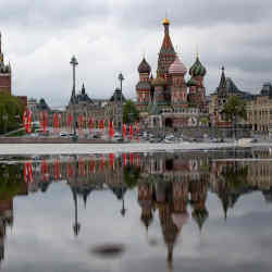 Red Square in Moscow, Russia.