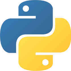 The Python logo.