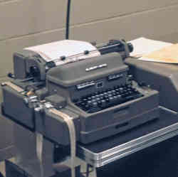 Before there were dedicated computer keyboards, there were specially modified typewriters.