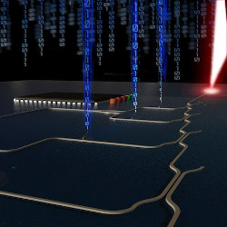 photonic digital-to-analog converter, illustration