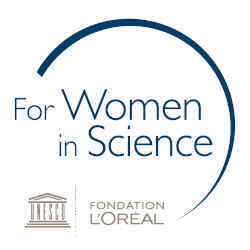 Logo of the UNESCO and L'Oral Foundation joint program.