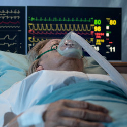 patient on ventilator