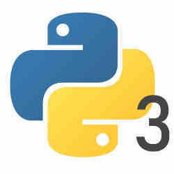 The Python 3 logo.