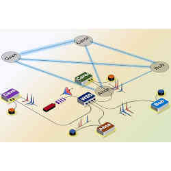 Structure of a quantum network. 