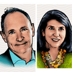 Web Foundation co-founders Sir Tim Berners-Lee and Rosemary Leith