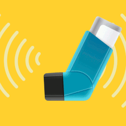 A wireless inhaler. 