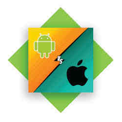 Comparing the Android and iOS operating systems. 