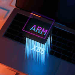 An Arm chip casts an x86 shadow.