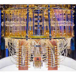 An IBM quantum computer. 