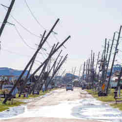  Damage in Louisiana from Hurricane Zeta, one of 22 weather and climate disasters in the U.S. that did more than $1 billion of damage last year.