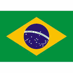 The flag of Brazil.