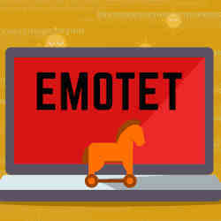 Artist's representation of the Emotet botnet.