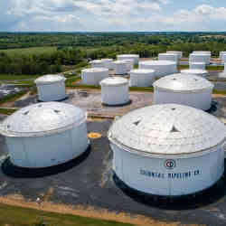 Colonial Pipeline fuel tanks in Maryland. 