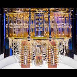 An IBM quantum computer.