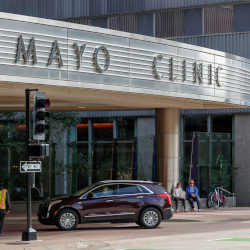 Entrance to a Mayo Clinic facility.