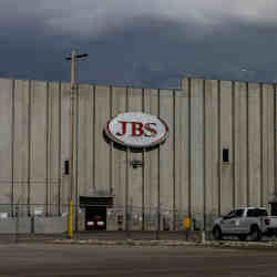 A dormant JBS processing plant in Greeley, CO.