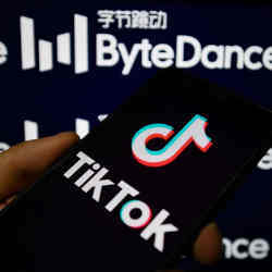 TikTok on a smartphone handset.