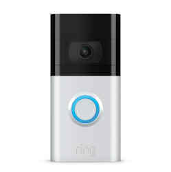 The Ring Internet-connected doorbell. 