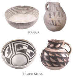 Examples of Tusayan White Ware. 