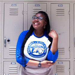 teacher Chantel Parnell of Bret Harte Middle School, Oakland, Calif.