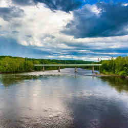 A view of the Delaware river.