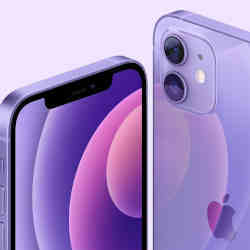 The purple Apple iPhone 12.