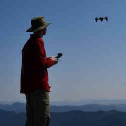 A man and his drone.