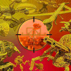 Artist's conception of automated weaponry.