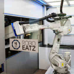 The Roboeatz robot at work. 