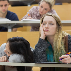 bored students in classroom