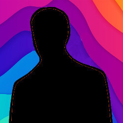 silhouette of man on colorful background, illustration